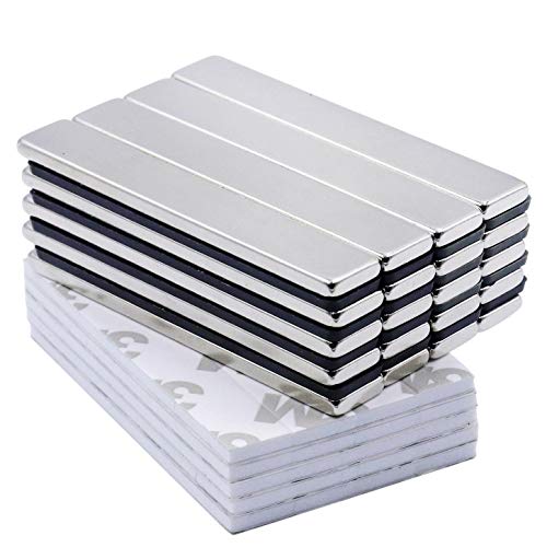 LOVIMAG 20PCS Powerful Neodymium Bar Magnets, Rare-Earth Metal Neodymium Magnet - 60 x 10 x 3 mm, Pack of 20