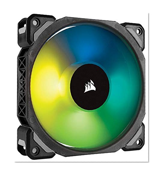 Corsair ML120 PRO RGB, 120mm Haute Pression à Faible son Premium Ventilateur à Lévitation Magnétique, Vendu Seul