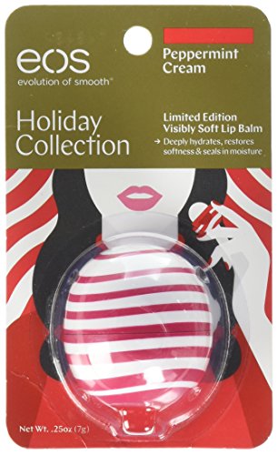 EOS Limited Edition Peppermint Cream Lip Balm Sphere ~ Holiday Collection 2017