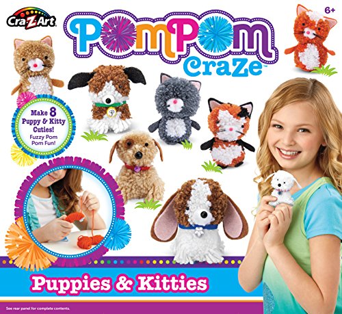 Book Cover CRA-Z-ART 58007 PomPom Puppies and Kitties Crafts Kits
