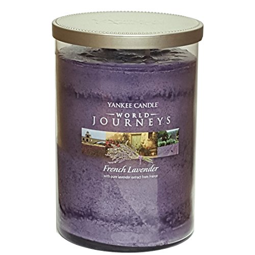 Édition limitée Rare officiel Yankee Candle Monde voyages Lavande française Jarre grande Twin Mèche Gobelet 566 G