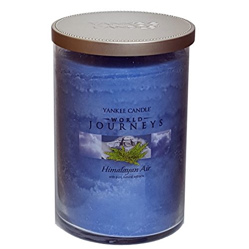 Bougie Yankee Candle World Journeys - en bocal - parfum air d'Himalaya - avec double mèche - 566g