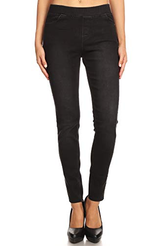 Women's Skinny Jeans Elastic Waist Pull On Jeggings Denim Pants with Pockets Regular - Plus Size