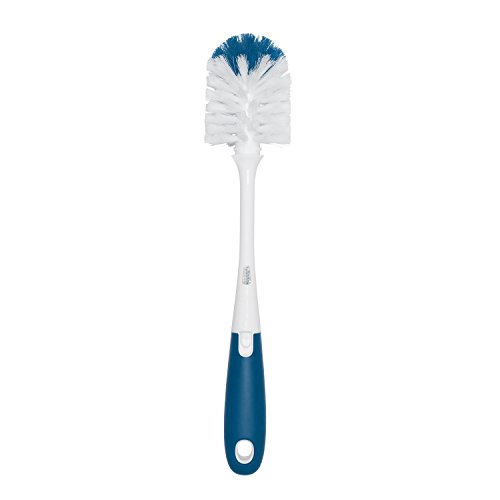 Book Cover OXO Tot Bottle Brush with Nipple Cleaner, Navy