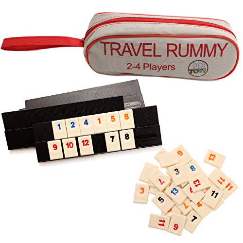 106 Tiles Travel Rummy in A Strong Travel Bag - for 2-4 Players