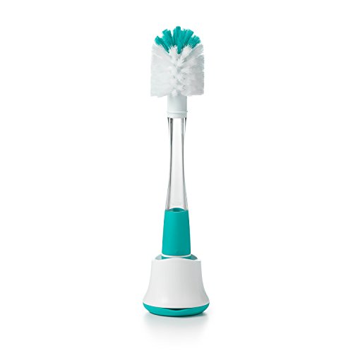 Book Cover OXO Tot Soap Dispensing Bottle Brush with Stand, Teal