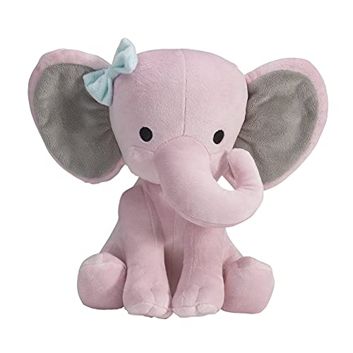 Book Cover Bedtime Originals Twinkle Toes Pink Elephant Plush, Hazel, 1 Count (Pack of 1)