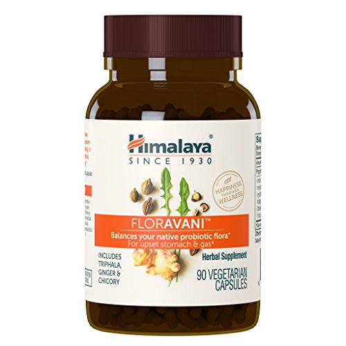 Himalaya FlorAvani, Balances Your Probiotic Flora, for Digestion, Gas, Nausea & Heartburn Relief, 271 mg, 90 Caps, 1 Month Supply