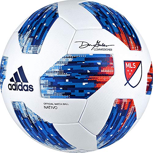 adidas 18 MLS Omb Soccer Ball 5 White/Blue