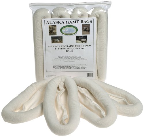Alaska Game Moose, Elk, Caribou Rolled Quarter Bags Bags, 60-Inch