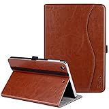 Ztotop Case for iPad Mini 3/ Mini 2/ Mini 1,Premium PU Leather Business Folding Stand Folio Cover for iPad Mini 1st/2nd/3rd Generation 7.9 Inch Tablet with Auto Wake/Sleep,Card Slot and Multiple Viewing Angles,Brown
