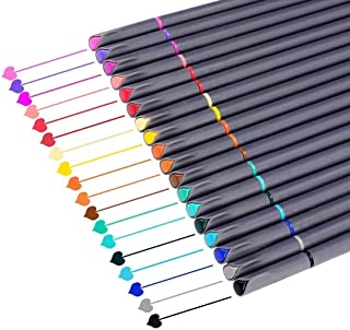Book Cover iBayam Journal Planner Pens Colored Pens Fine Point Markers Fine Tip Drawing Pens Porous Fineliner Pen for Bullet Journaling Writing Note Taking Calendar Coloring Art Office School Supplies, 18 Colors