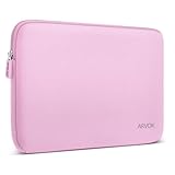 Arvok 11 11.6 12 Inch Laptop Sleeve Case for MacBook Air 12, Water-Resistant Neoprene Notebook Computer Tablet Sleeve, Carrying Bag Cover for Chromebook/HP/Dell/Lenovo/Asus/Acer, Pink