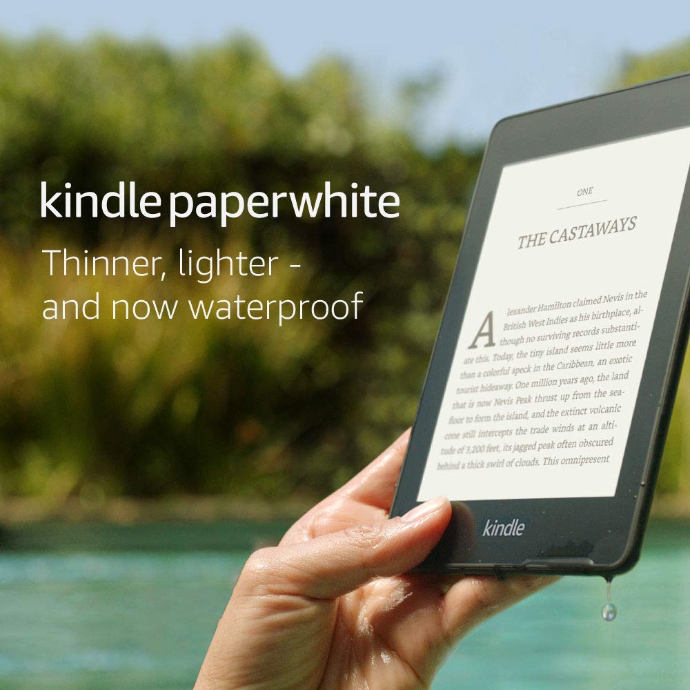 Book Cover Kindle Paperwhite â€“ (previous generation - 2018 release) Now Waterproof with 2x the Storage - 8 GB (International Version)