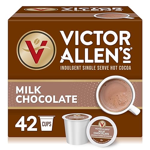 Book Cover Victor Allen Coffee, Milk Chocolate Hot Cocoa Single Serve Cups, 42 Count