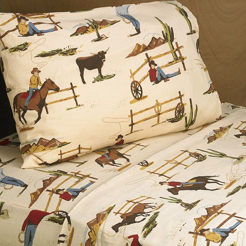 Book Cover Sweet Jojo Designs 4-Piece Queen Sheet Set for Wild West Cowboy Bedding Collection