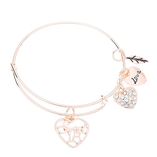 Infinity Collection Girls Sweet 16 Bracelet, Rose Gold Sweet 16 Jewelry - Happy 16th Birthday Gift- Sweet Sixteen Birthday Gift For Girls, Daughter, Granddaughter, Friend