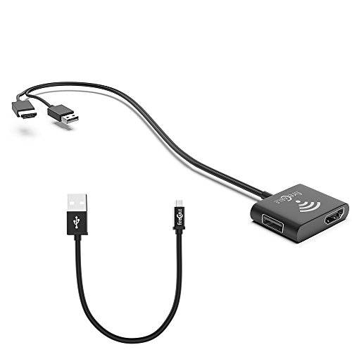 Book Cover Duo and fireCable USB Power Cable for Amazon Fire TV Stick and Other Streaming Media Players (Stream Faster and Declutter Messy TV Cables)