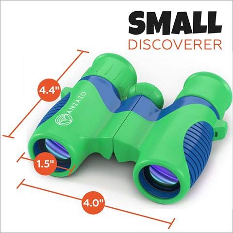 Outdoor Exploration Set Baby Binocular Flashlight Compass Magnifying Glass Whistle Backpack Play Kid Camping Gear Educational Toys Adventure Hiking Bird Watching Gift for 3-12 Year Old Boys and Girls