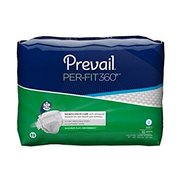 Prevail - Per-Fit 360° - Adult Incontinent Brief - Tab Closure Large (Size 2) Disposable Heavy Absorbency - 18/Bag - McK