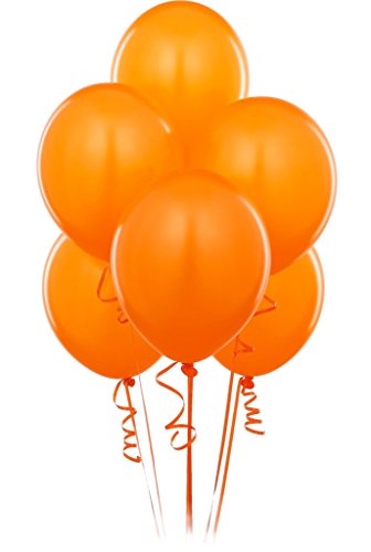 Peace&Joy 12" Latex Balloons 100 Pack (Orange)