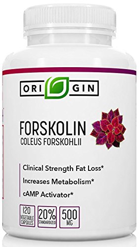 100% Pure Forskolin Extract for Weight Loss. 120 Veg. Capsules 500mg per serving. Coleus Forskohlii 20% Forskolin. Fat Burner, Weight Loss Supplement for Men & Women