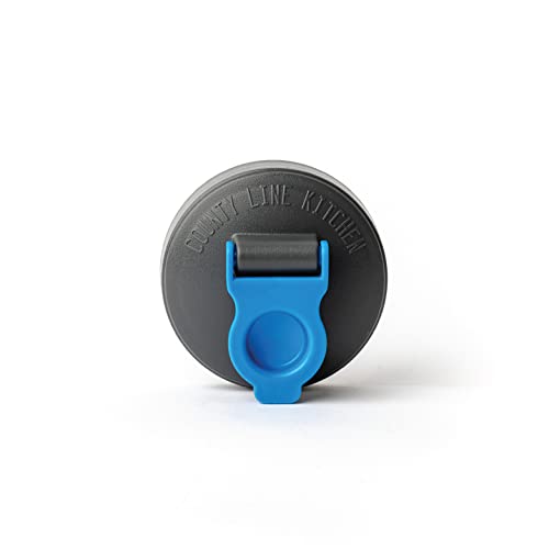 Drink, Pour, Store! Wide Mouth Mason Jar Flip Cap Lid With Airtight, Leak-Proof Seal and Innovative Flip Cap by County Line Kitchen (1 Pack)