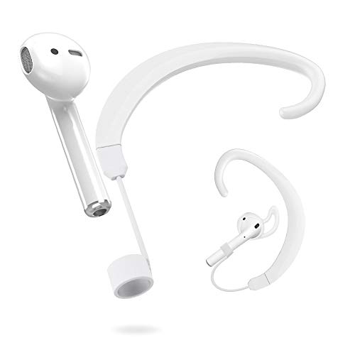 Book Cover Straps Holder Compatible for Airpods, Paired Wireless Hook Accessories Holders Replacement with Airpods [One for Left and One for Right], White