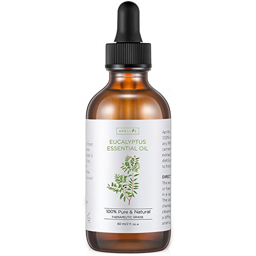 Aprilis Eucalyptus Essential Oil, Perfect for Aromatherapy, Relaxation, Skin Therapy & More, 100% Pure & Natural, Undiluted Therapeutic Grade, 2 fl. oz