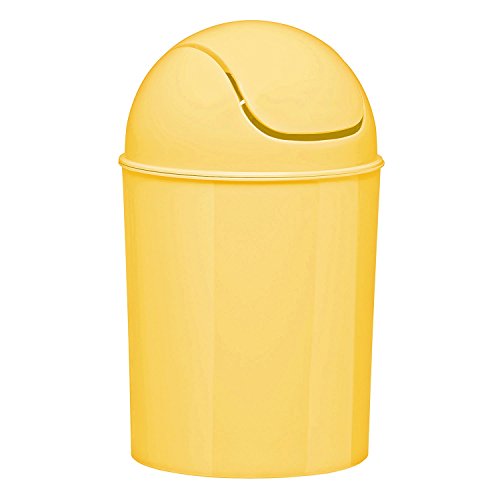 Book Cover Umbra Mini Waste Can, 1-1/2 Gallon with Swing Lid (Yellow)