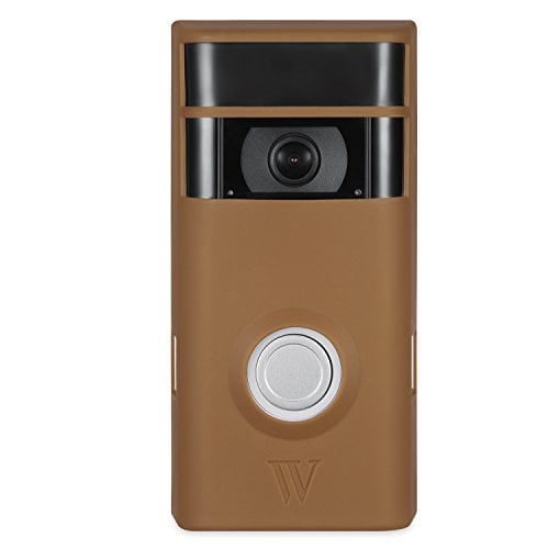 Book Cover Colorful & Protective Silicone Skins for Ring Video Doorbell 2 - Protect and Camouflage Your Ring Video Doorbell 2 with These UV Light- and Weather Resistant Silicone Skins (Brown)