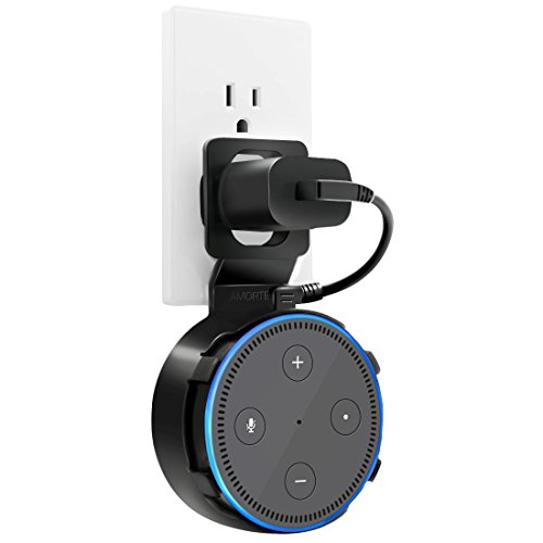 Book Cover Echo Dot Wall Mount, A Space-Saving Dot Accessories for Dot (Black 1-Pack)