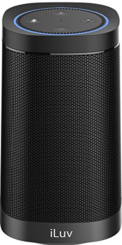 Book Cover iLuv Aud Dock Speaker Compatible with/Replacement for Amazon Echo Dot - Black