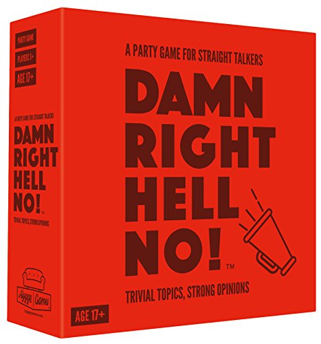 Hygge Games Damn Right, Hell no! - A Party Game for Straight talkers Red