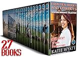 Frontier Brides and Cowboys Western Romance 27 Book Mega Box Set 5 Complete Series: Clean Western Christian Romance (Mega Box Set Series 4)