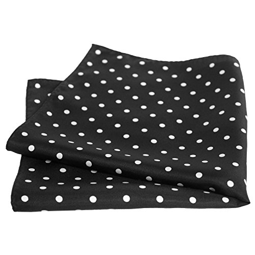 Royal Silk Polka Dot Pocket Square - 17" Handkerchief - 12mm Silk Twill
