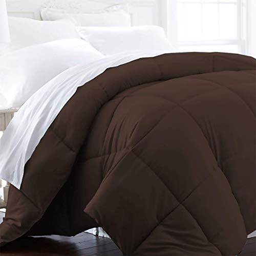 Beckham Hotel CollectionÂ King/California King SizeÂ Comforter - 1600 Series Down Alternative Home Bedding & Duvet Insert -Â Brown