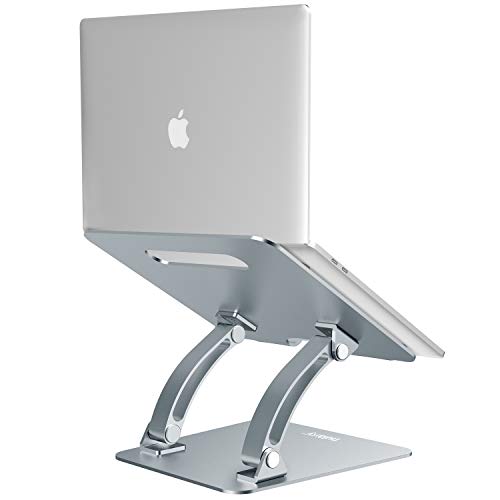Nulaxy Laptop Stand, Ergonomic Adjustable Laptop Riser Computer Laptop Stand Compatible with Apple MacBook, Air, Pro, Dell XPS, HP, Samsung, Lenovo, All Laptops 10-17.3", Supports Up to 22 Lbs - Grey