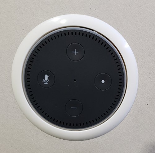 Echo Dot (Gen 2) Flush Ceiling/Wall Mount with Optional Receptacle Outlet Location!