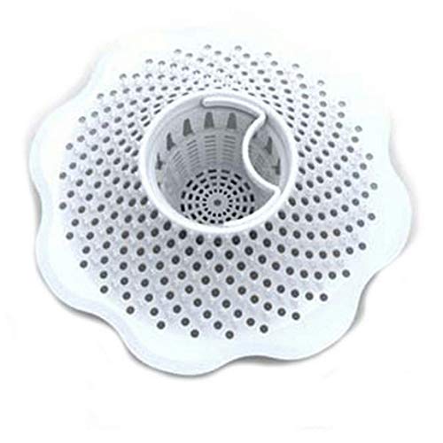 Danco 10306 Microban Hair Catcher, Bathroom and Bathtub Strainer White (2 Pack)