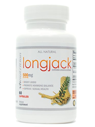 VH Nutrition | Longjack | 500mg Tongkat Ali Supplement | 200:1 Eurycoma longifolia Extract | 30 Day Supply