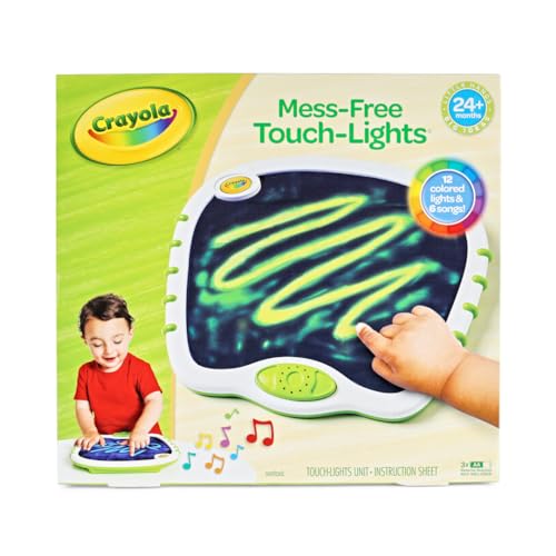 Crayola Toddler Touch Lights, Musical Doodle Board, Sensory Toys for Toddlers, Valentines Day Gifts for Kids Ages 2+.
