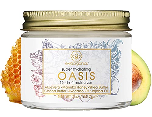 Era Organics Face Moisturizer for Dry Skin - Extra Moisturizing 16-in-1 Age Defense Facial Cream With Manuka Honey, Avocado Oil, Jojoba Oil - pH Balanced Non Greasy Daily Face Cream For Women & Men