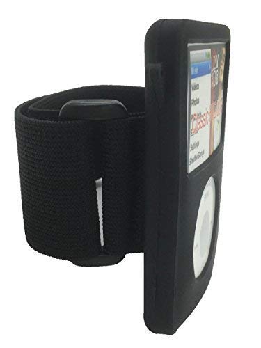 Aiboco Arm Band for iPod Classic Armband Silicone Case for Model A1238 80GB 120GB 160GB (Thin) Model A1136 30GB Black Skin