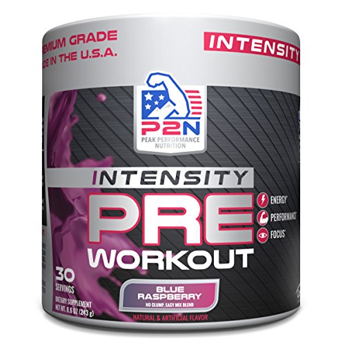 P2N Peak Performance Nutrition P2N Intensity Pre-Workout, Blue Raspberry, 243 Gram