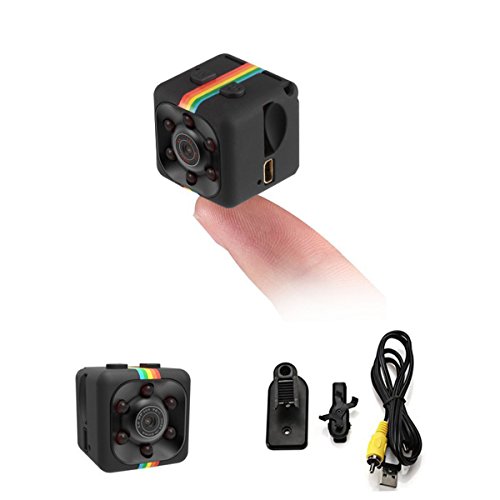 CloverTale Mini Hidden Spy Camera Night Vision 1080P HD Video Recorder Portable Tiny with Night Vision and Motion Detection Security Camera for Drones, FPV, Home and Office Surveillance
