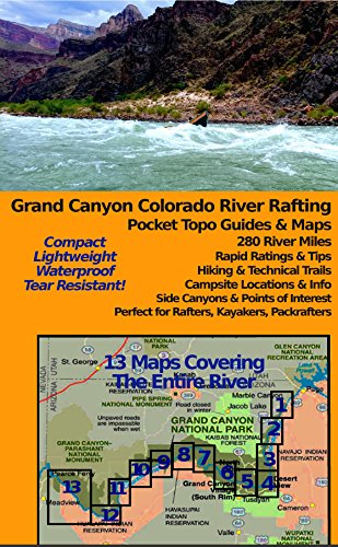 dnally Grand Canyon Colorado River Rafting Pocket Topo Guides & Maps (12x18 Tear-Resistant/Waterproof)