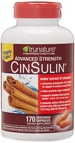 Advanced Strength CinSulin Concentrated Cinnamon Capsules, 170 ct.