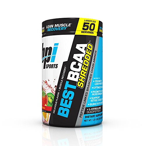 BPI Sports Best BCAA Shredded Powder for Men & Women, Fruit Punch, 50 Servings