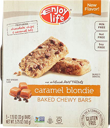 Book Cover Enjoy Life Foods Baked Chewy Bars Caramel Blondie 5 Bars 1 15 oz 33 g Each